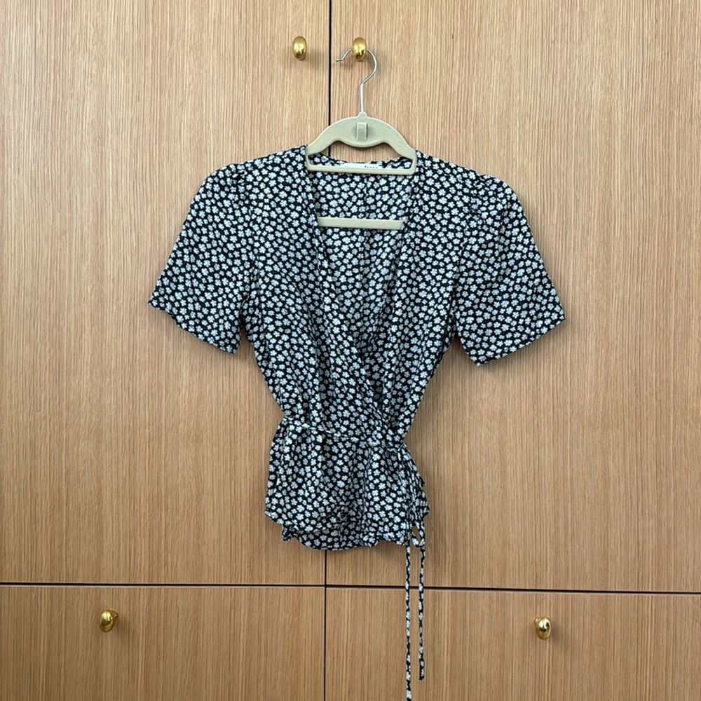 Reformation Maxine Wrap Top XS